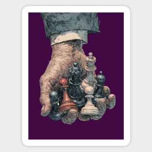 Wanna Play? - Concept Art for Chess Lovers Sticker